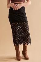 Holly Crochet Midi Skirt