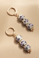 Norma Ceramic Bead Linear Drop Earrings