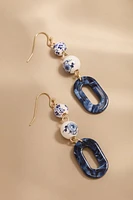 Carrie Ceramic Linear Drop Earrings