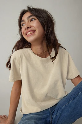 Hello Franki Olivia Cropped Slub T-Shirt for girls