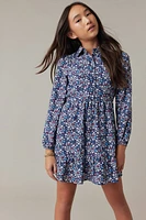 Hello Franki Ditsy Collar Shirt Dress for girls