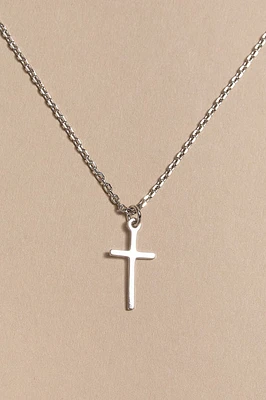 Olivia Thin Cross Pendant Necklace