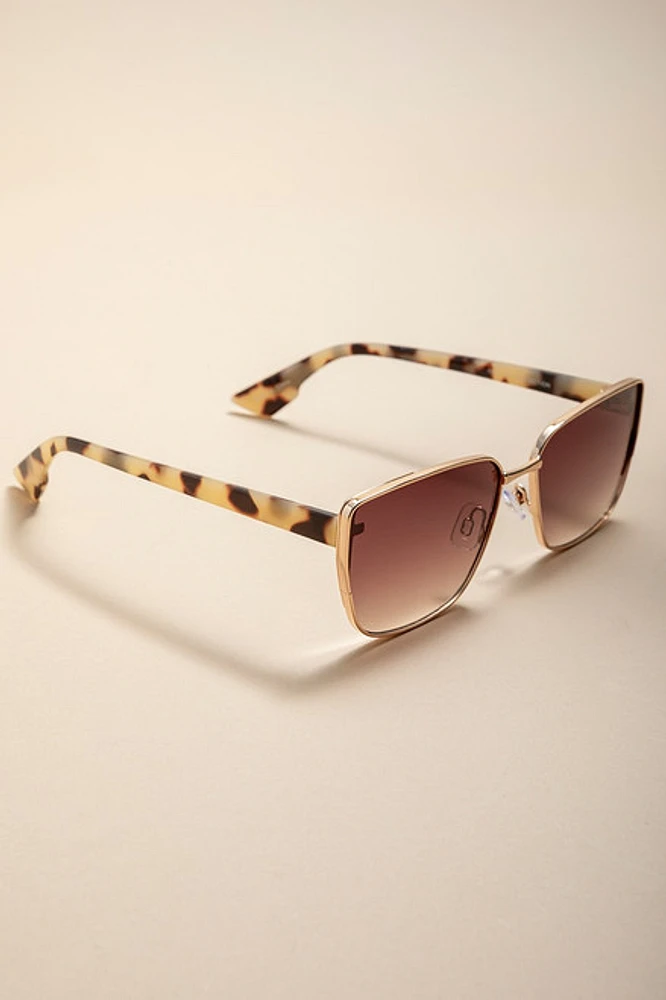 Katy Cat Eye Animal Pattern Sunglasses