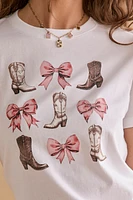 Ella Boots and Bows Graphic Tee