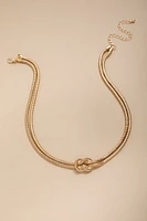 Carissa Double Tube Knot Pendant Necklace