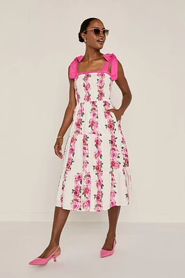 Mia Tie Strap Midi Dress