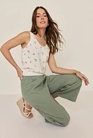 Carla Floral Sweater Tank Top