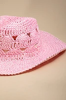 Julianne Crochet Straw Cowboy Hat