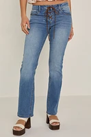 Katie Lace Up Jeans