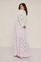 Phoebe Eyelet Maxi Skirt