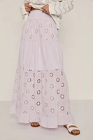Phoebe Eyelet Maxi Skirt