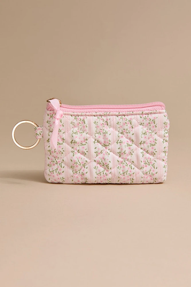 Emma Quilt Floral Card Case