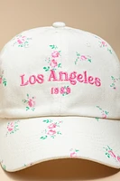 Los Angeles 1989 Floral Baseball Hat