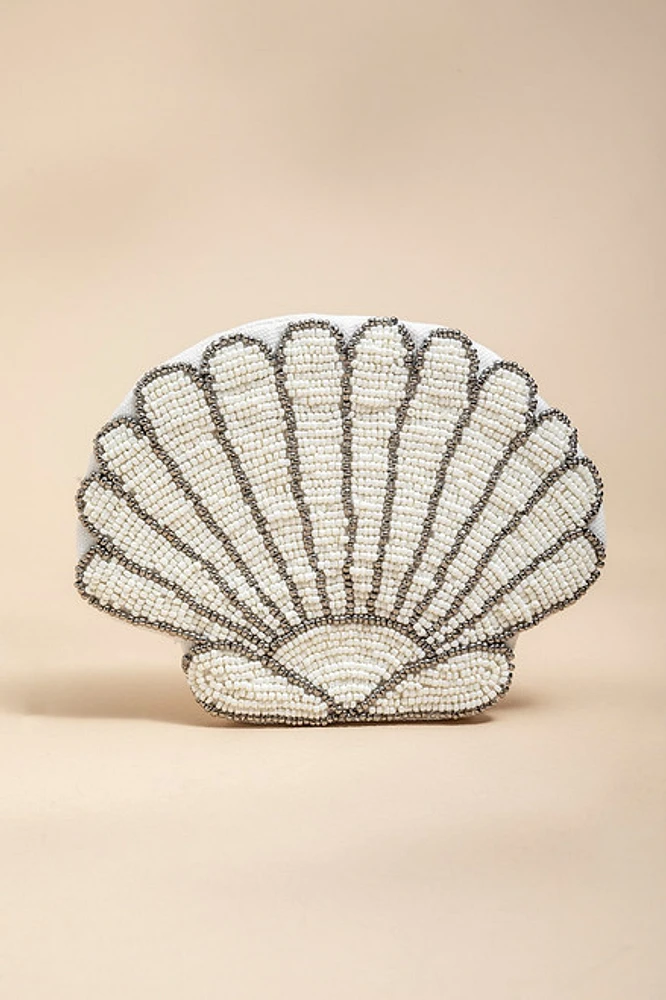 Amy Seashell Beaded Pouch