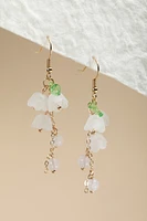 Melinda Shaky Flower Petal Drop Earrings