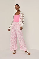 Pam Floral Macrame Cardigan