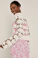Pam Floral Macrame Cardigan