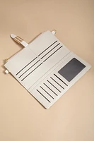 Jill Floral Canvas Chain Strap Wallet