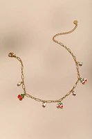 Greta Stainless Steel Charm Anklet