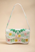 Annie Floral Beaded Shoulder Bag