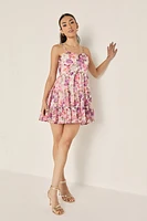 Vicky Floral Tiered Mini Dress