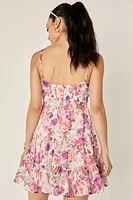 Vicky Floral Tiered Mini Dress