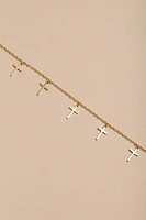 Mandy Stainless Steel Cross Charm Anklet