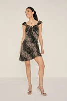 Olivia Asymmetrical Floral Mini Dress