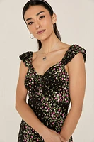 Olivia Asymmetrical Floral Mini Dress