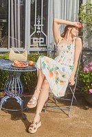 Monna Fruit Print Midi Dress
