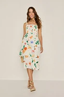 Monna Fruit Print Midi Dress
