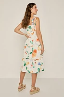 Monna Fruit Print Midi Dress