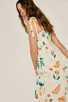 Monna Fruit Print Midi Dress