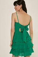 Bridget Smocked Ruffle Tiered Mini Dress