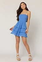 Bridget Smocked Ruffle Tiered Mini Dress