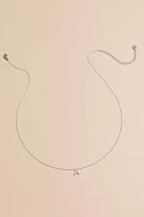 A Stainless Steel Mini Initial Necklace
