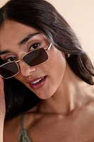 Marcie Rectangle Aviator Sunglasses