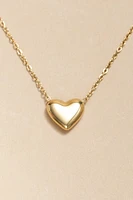 April Golden Heart Pendant Necklace