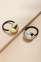 Regina Metal Dome Hair Tie Set