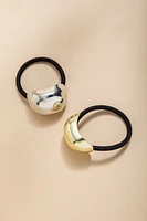 Regina Metal Dome Hair Tie Set