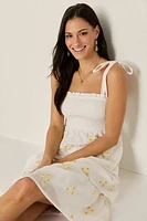 Britney Daisy Tiered Midi Dress