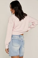 Gloria Strawberry Bobble Cardigan