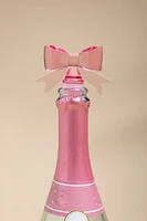 Pink Bow Wide Bottle Stopper
