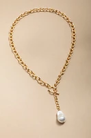 Bonny Y Neck Pearl Pendant Necklace