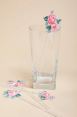 Rose Blossom Stir Stick Set