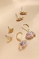 Carmen Ceramic Fish Earring Set