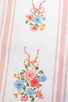 Rose Bouquet Print Tea Towel