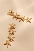 Isabel Linear Starfish Drop Earrings
