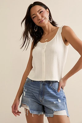 Lisa Button Down Tank Top