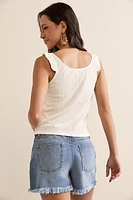 Lisa Button Down Tank Top